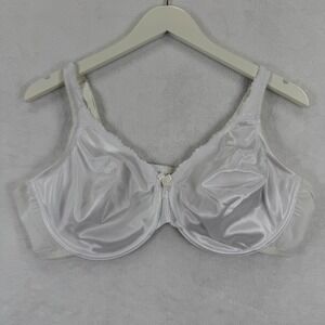 Breezies White Underwire Bra Size 46 B UltimAir Lining Lace Trim